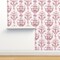 Boho Flowers Pink Watercolor Large Scale Botanical Custom Removable Wallpaper by Spoonflower Peel & Stick Wallpaper 2FT Wide